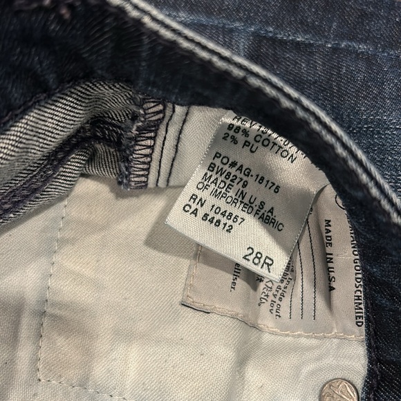 AG Mixed Wash Denim Patchwork ‘Stevie Ankle’ Jeans - Picture 8 of 11